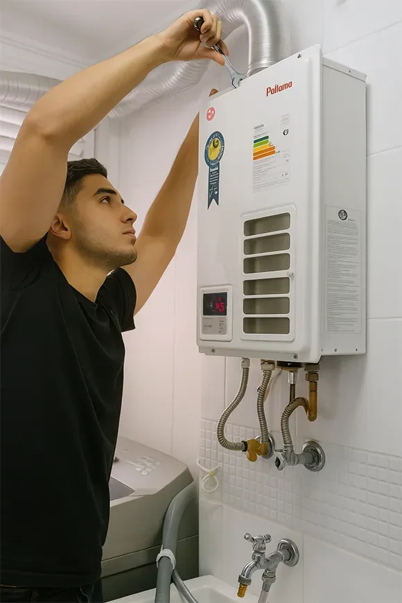 Manuten&ccedil;&atilde;o de aquecedores a g&aacute;s consola&ccedil;&atilde;o